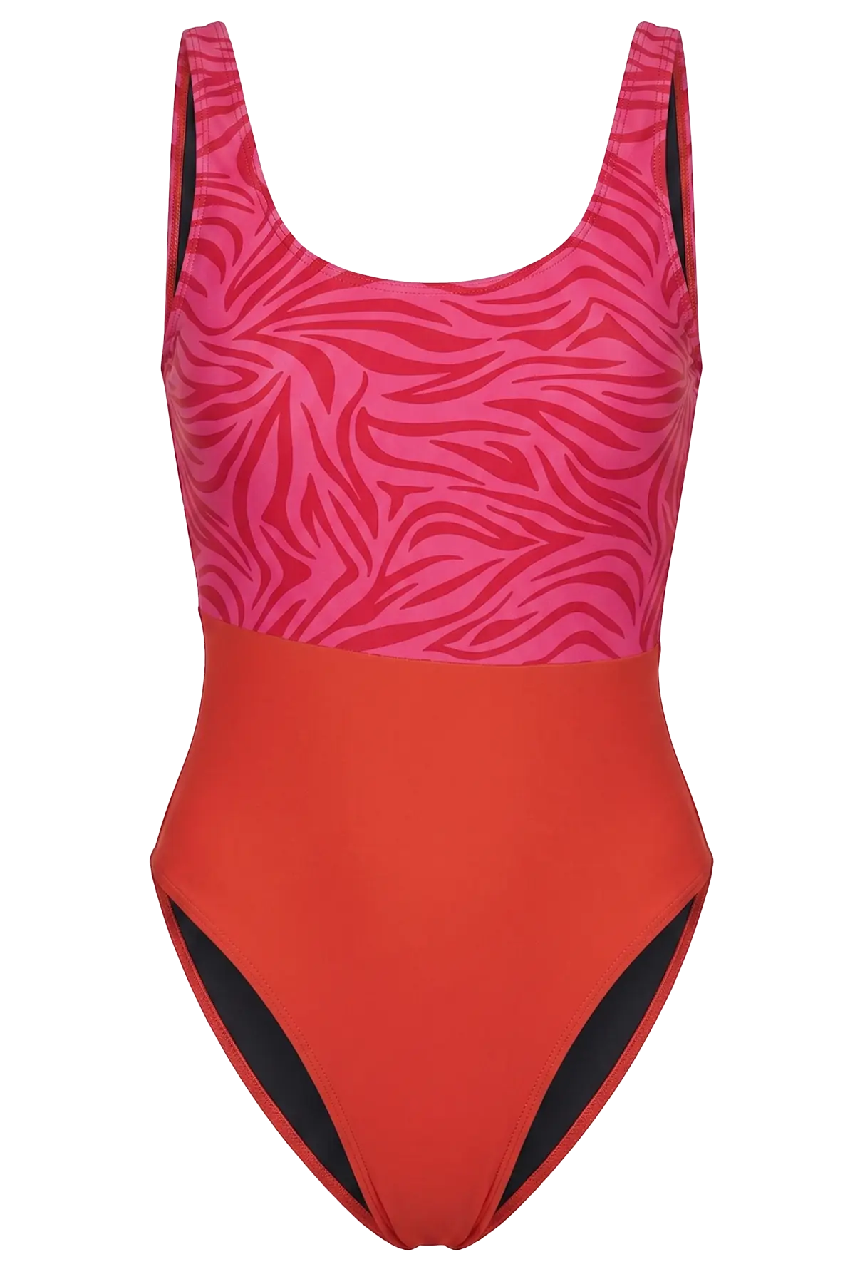 Maillot de Bain Menstruel Une pièce Red Zébra